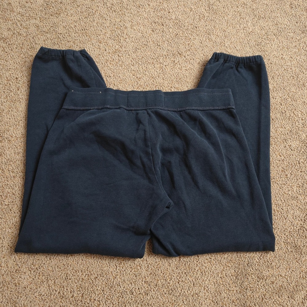 Hollister Women Navy Blue Jogger Sweatpants Dreaming of Surf Palm Tree Logo Sz L - Picture 14 of 14